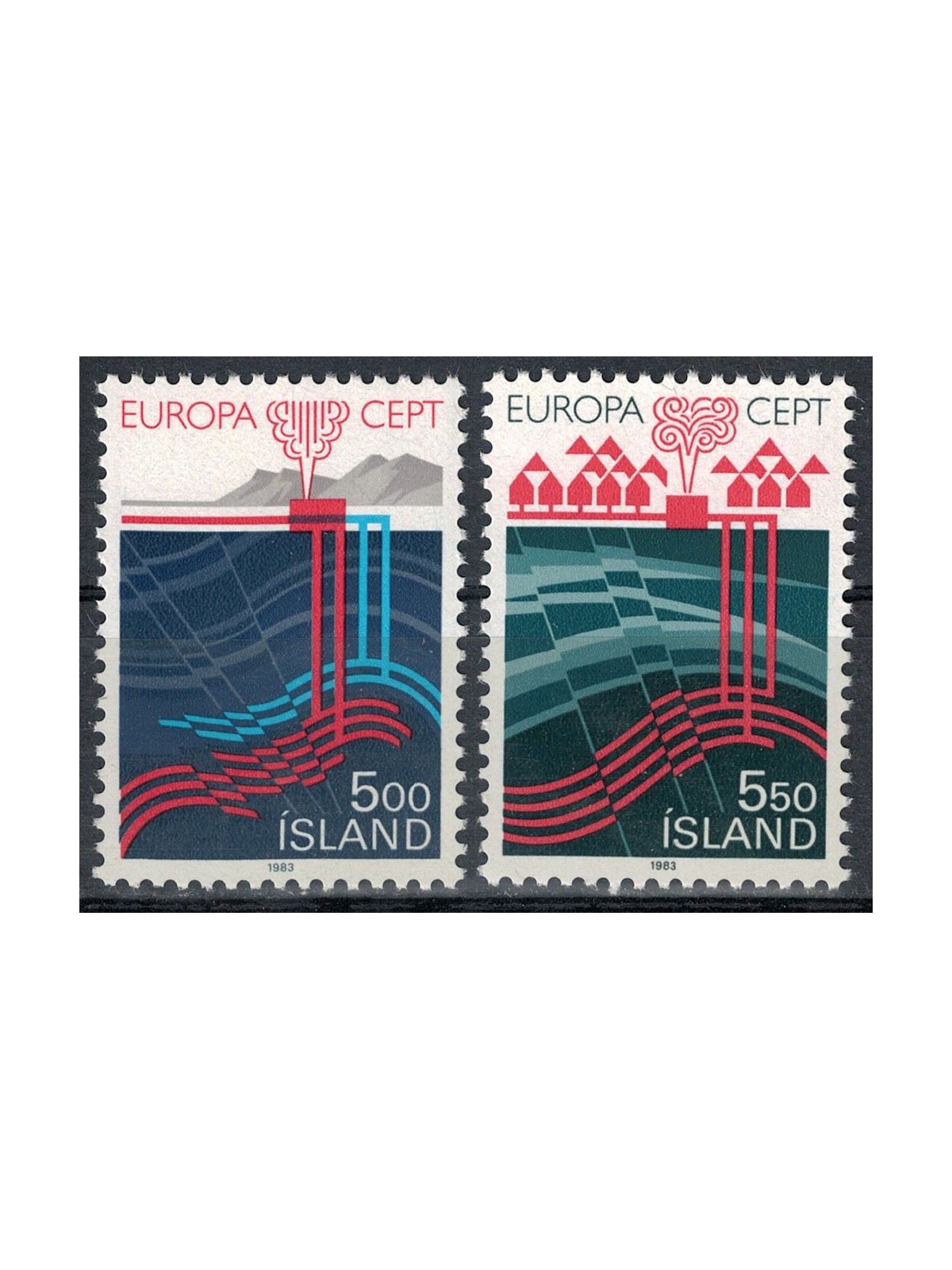 ISLANDA 1983 Europa 2v MNH**