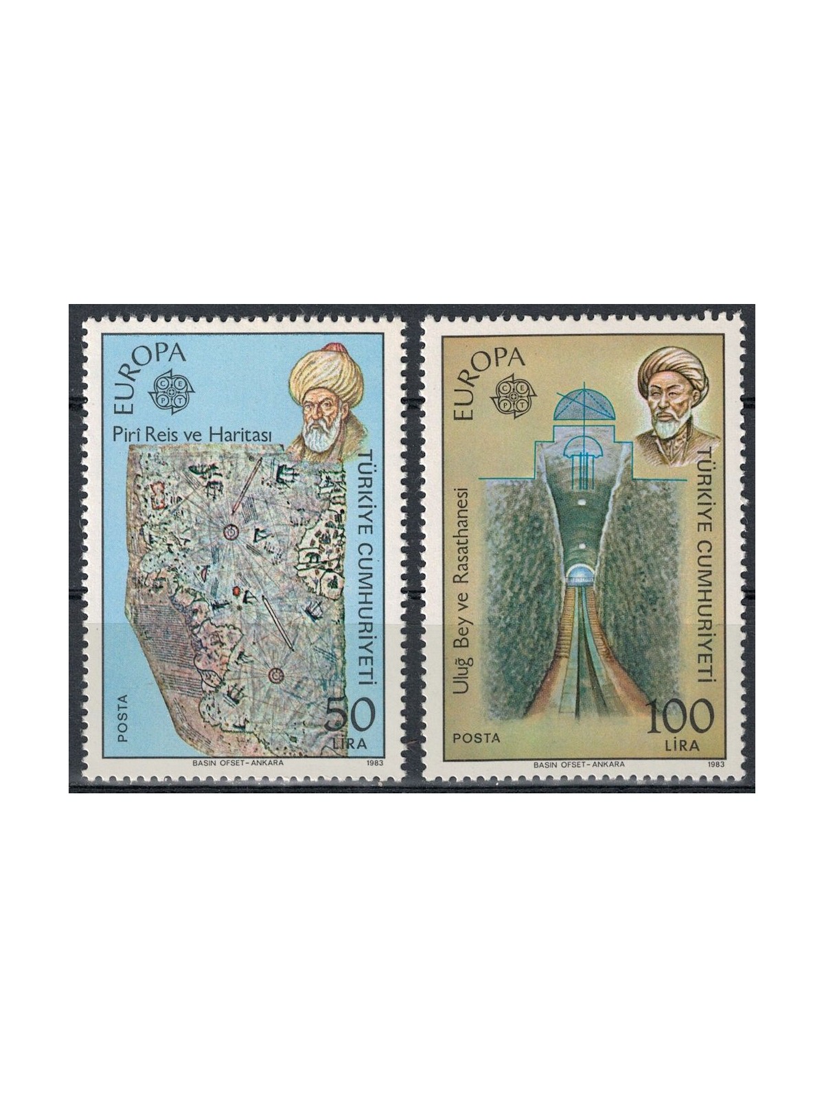 Türkiye 1983 Europe 2v MNH**