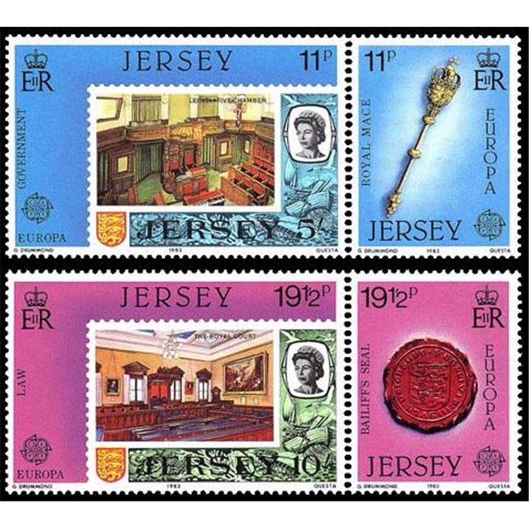 JERSEY 1983 Europe 4v MNH**