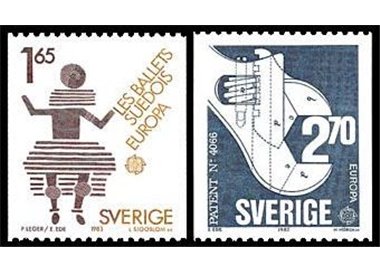 SVEZIA 1983 Europa 2v MNH**