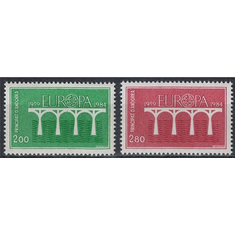 ANDORRA FRANCESE 1984 Europa 2v MNH**