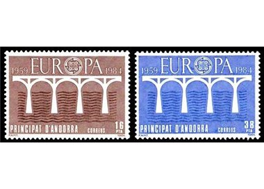 ANDORRA SPAGNOLA 1984 Europa 2v MNH**