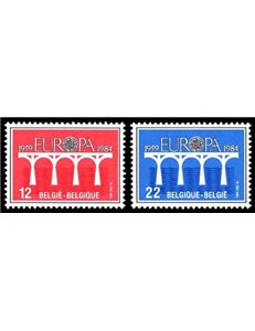 BELGIO 1984 Europa 2v MNH**