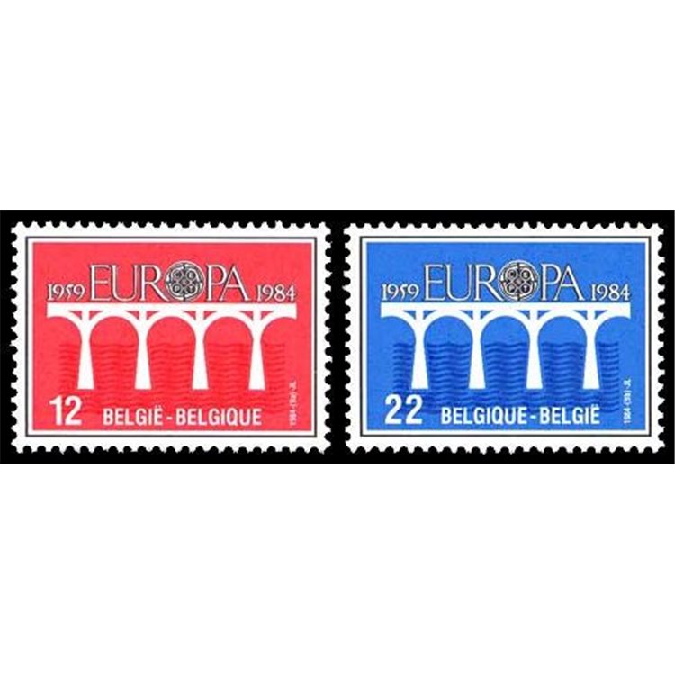 BELGIUM 1984 Europe 2v MNH**