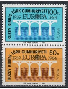 NORTHERN CYPRUS 1984 Europe 2v MNH**