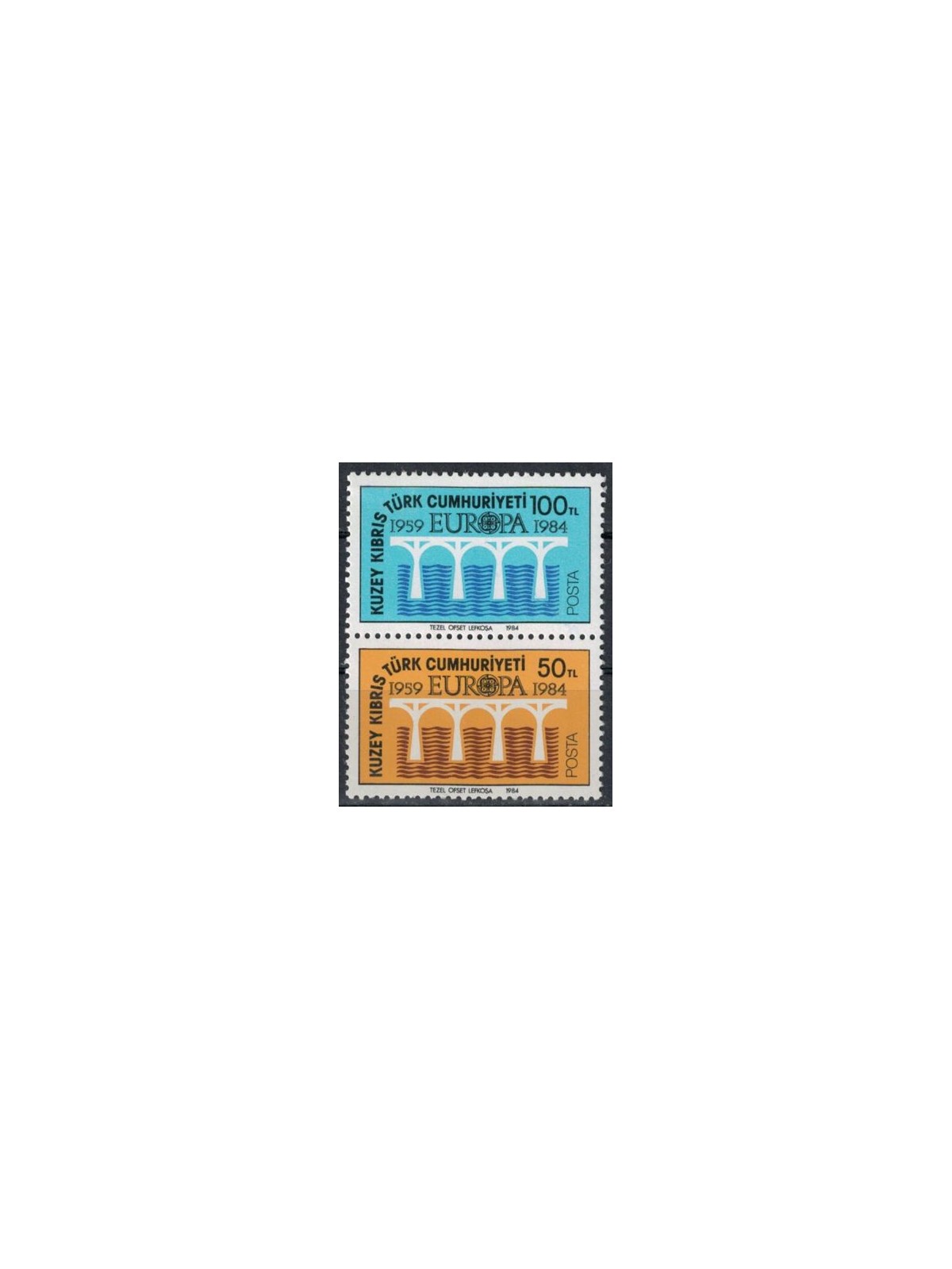 CIPRO DEL NORD 1984 Europa 2v MNH**