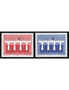 FAROE ISLANDS 1984 Europe 2v MNH**