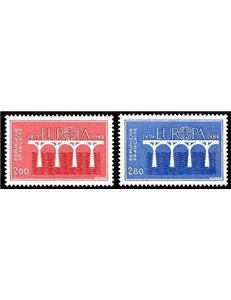 FRANCIA 1984 Europa 2v MNH**