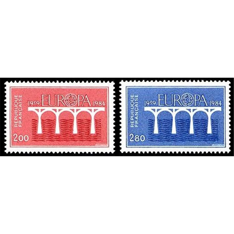 FRANCE 1984 Europe 2v MNH**