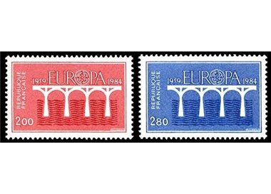 FRANCE 1984 Europe 2v MNH**