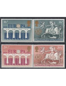 GRAN BRETAGNA 1984 Europa 4v MNH**