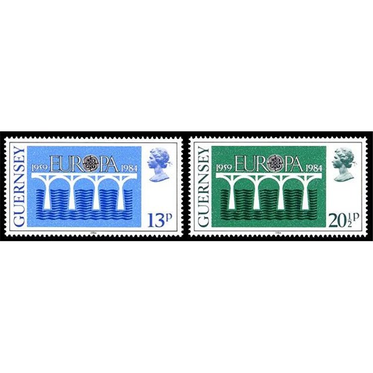GUERNSEY 1984 Europa 2v MNH**