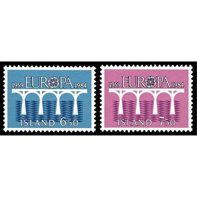 ICELAND 1984 Europe 2v MNH**