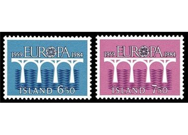 ISLANDA 1984 Europa 2v MNH**