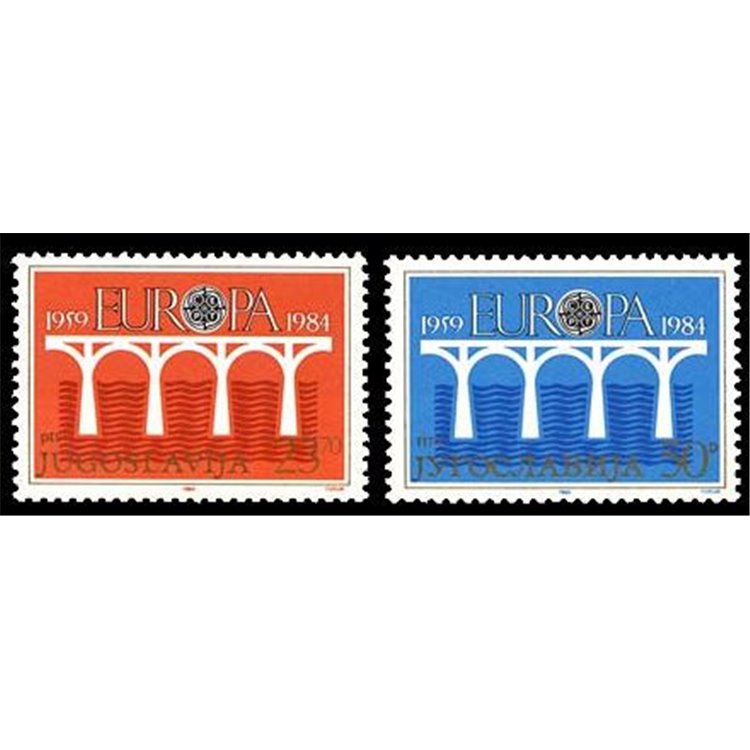 YUGOSLAVIA 1984 Europe 2v MNH**