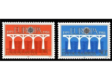 YUGOSLAVIA 1984 Europe 2v MNH**