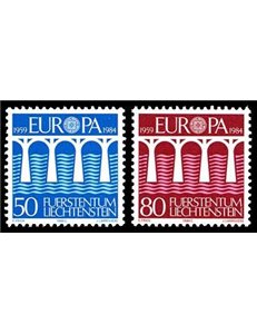 LIECHTENSTEIN 1984 Europa 2v MNH**