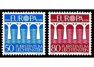 LIECHTENSTEIN 1984 Europe 2v MNH**