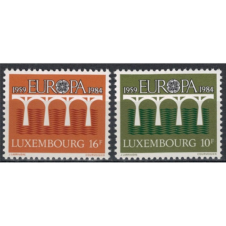 LUSSEMBURGO 1984 Europa 2v MNH**