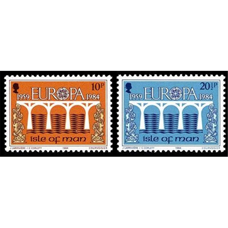 MAN 1984 Europa 2v MNH**