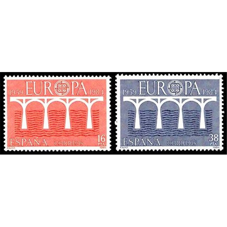 SPAIN 1984 Europe 2v MNH**