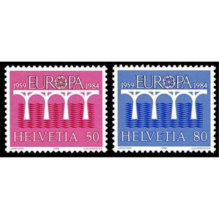 SWITZERLAND 1984 Europe 2v MNH**