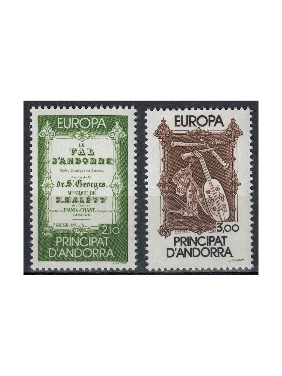 FRENCH ANDORRA 1985 Europe 2v MNH**