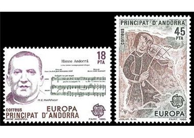 ANDORRA SPANISH 1985 Europe 2v MNH**