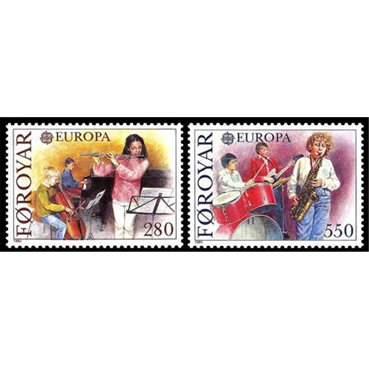 FAROE ISLANDS 1985 Europe 2v MNH**