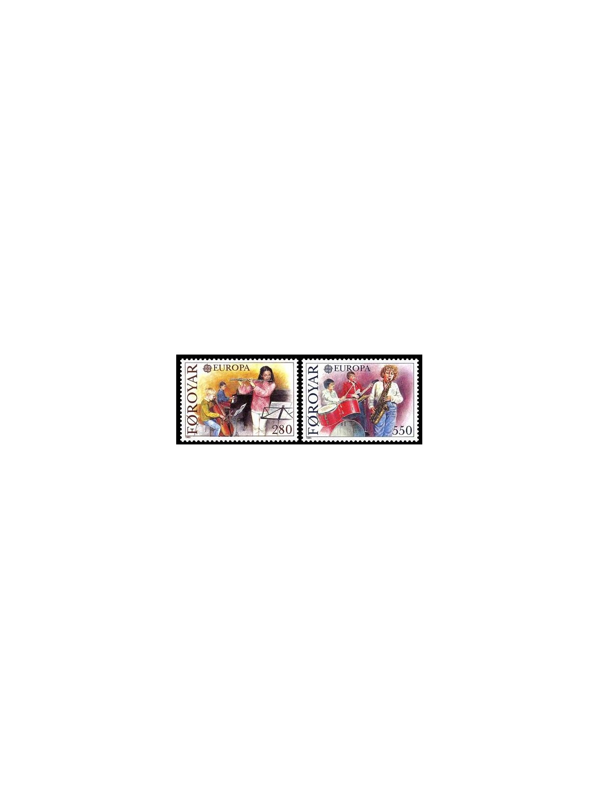 FAROE ISLANDS 1985 Europe 2v MNH**