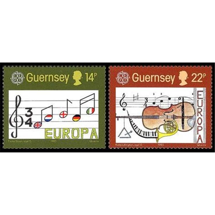 GUERNSEY 1985 Europe 2v MNH**