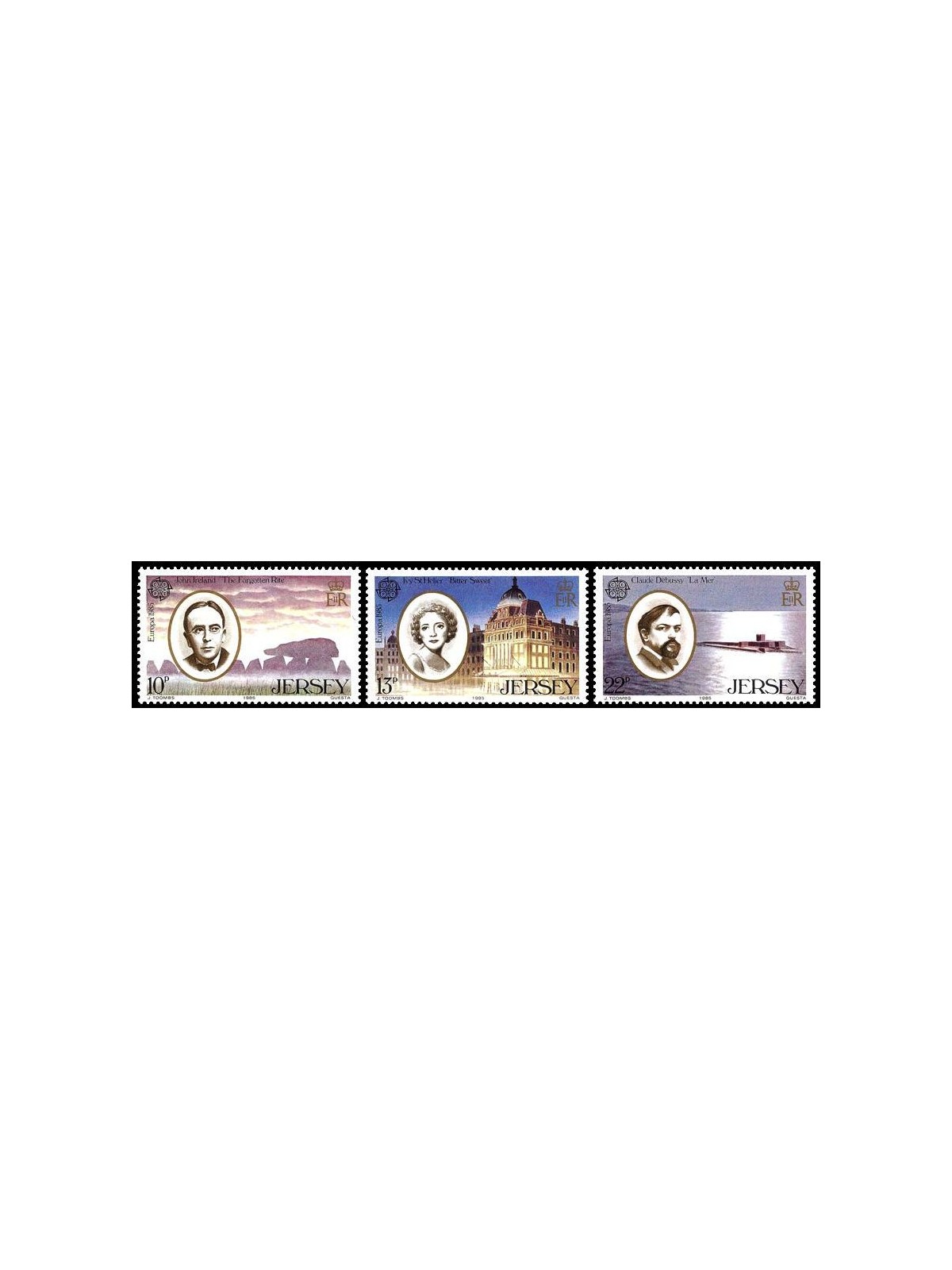 JERSEY 1985 Europe 3v MNH**