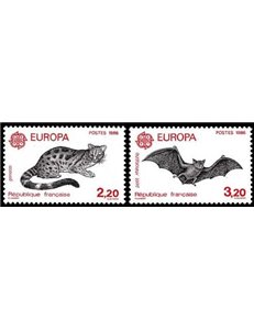 FRANCIA 1986 Europa 2v MNH**