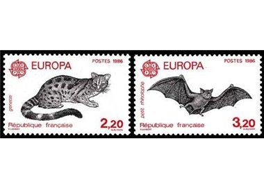 FRANCE 1986 Europe 2v MNH**