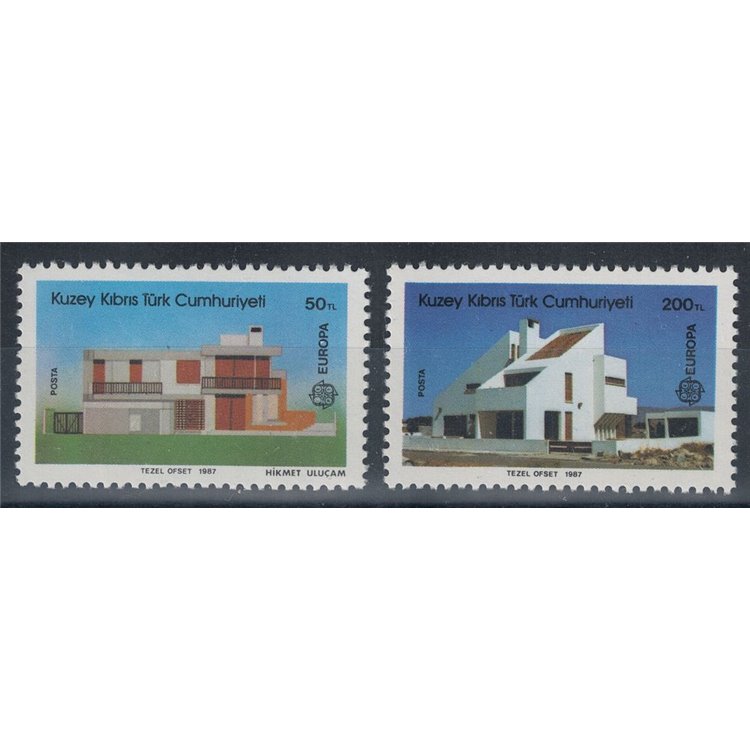 CIPRO DEL NORD 1987 Europa 2v MNH**