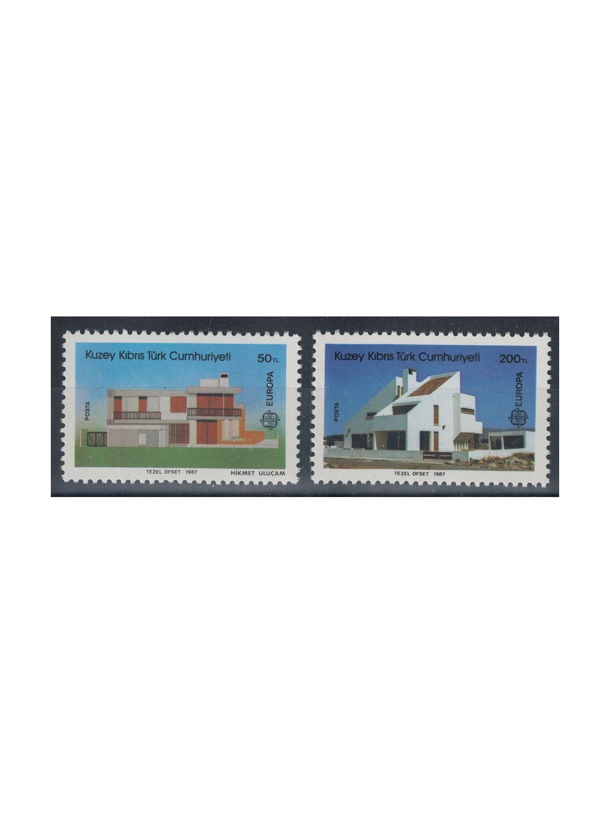 CIPRO DEL NORD 1987 Europa 2v MNH**
