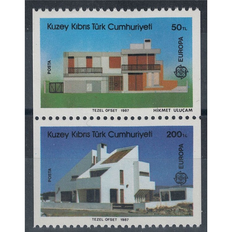 CIPRO DEL NORD 1987 Europa (da LB) 2v MNH**