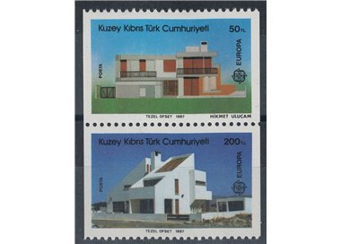 CIPRO DEL NORD 1987 Europa (da LB) 2v MNH**