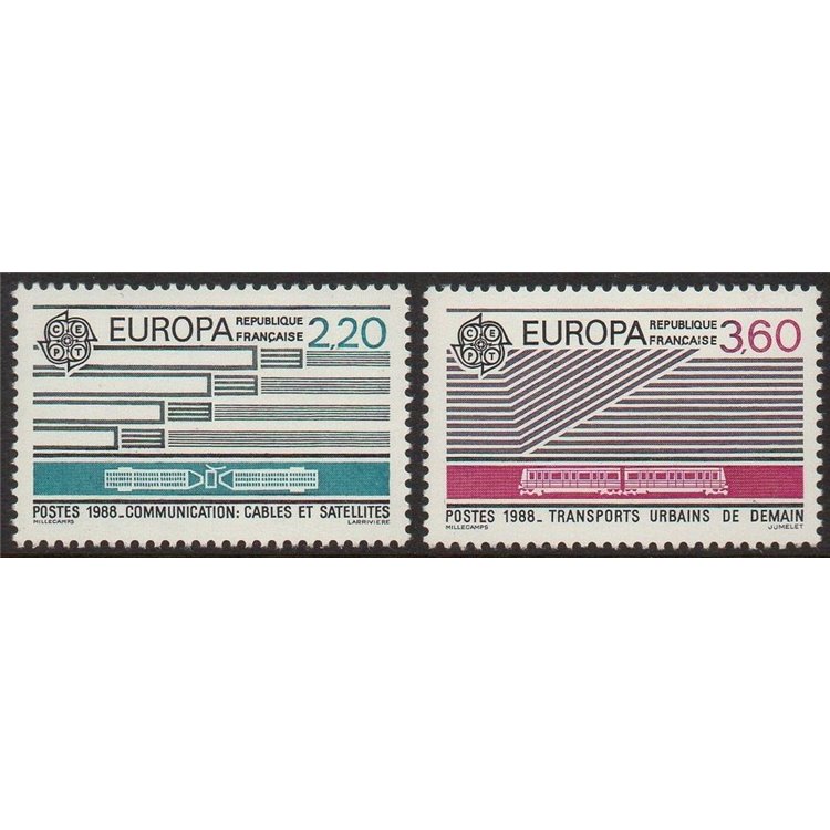 FRANCIA 1988 Europa 2v MNH**