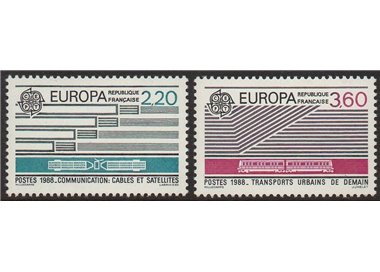 FRANCE 1988 Europe 2v MNH**