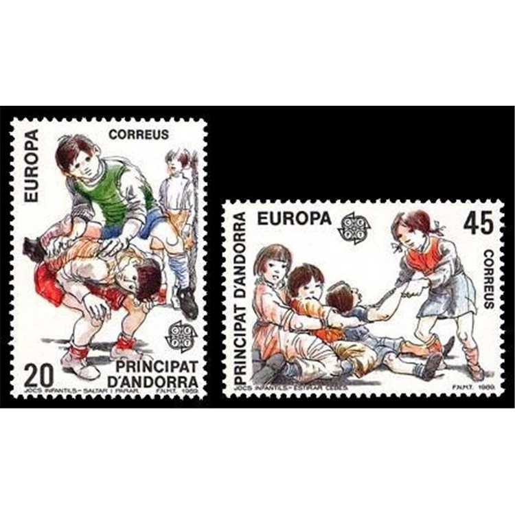 ANDORRA SPANISH 1989 Europe 2v MNH**