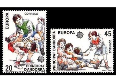 ANDORRA SPANISH 1989 Europe 2v MNH**