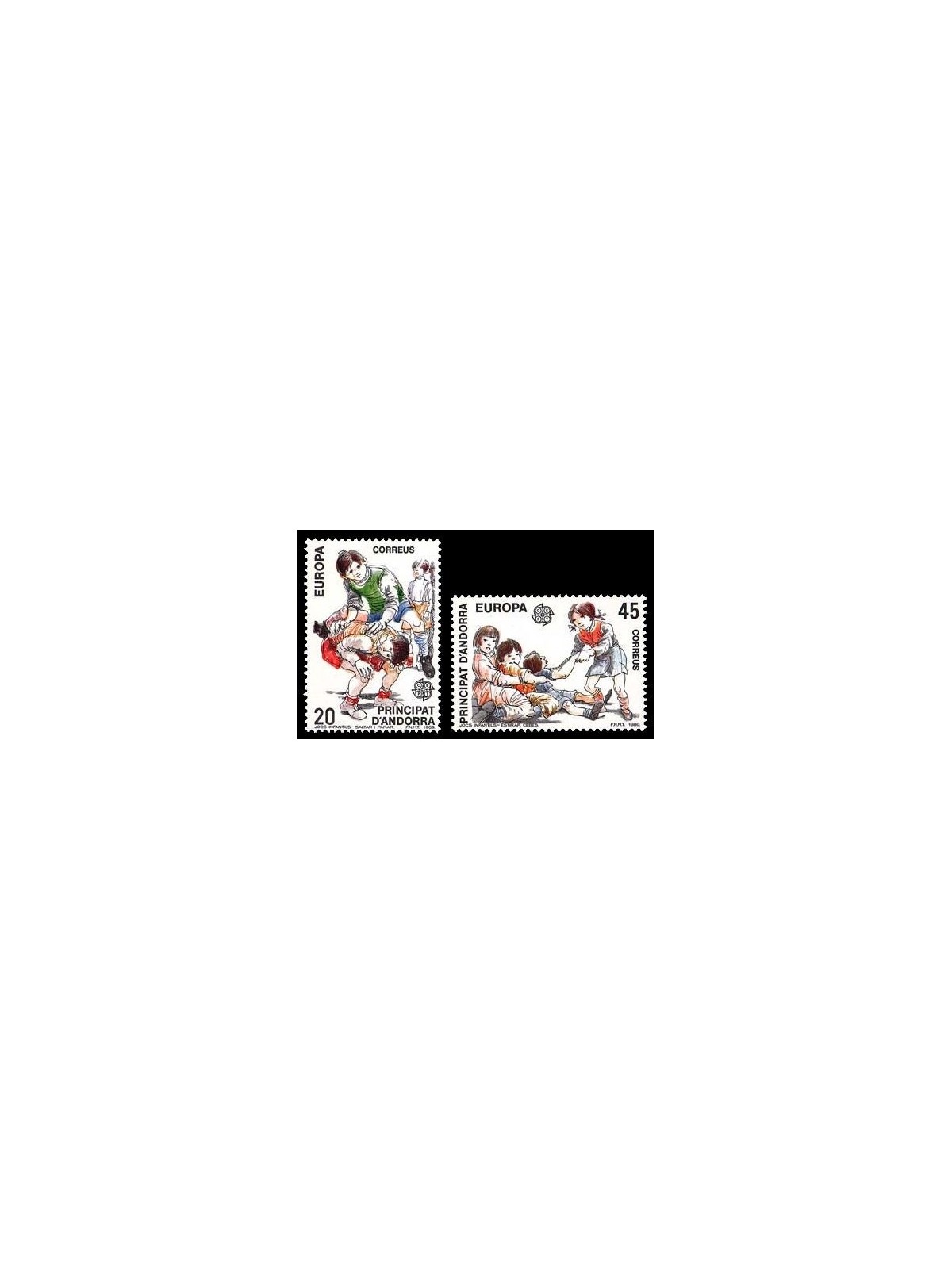 ANDORRA SPANISH 1989 Europe 2v MNH**