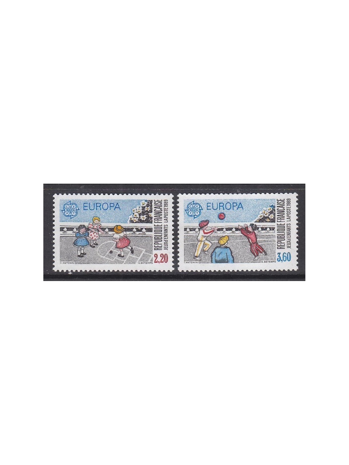 FRANCE 1989 Europe 2v MNH**