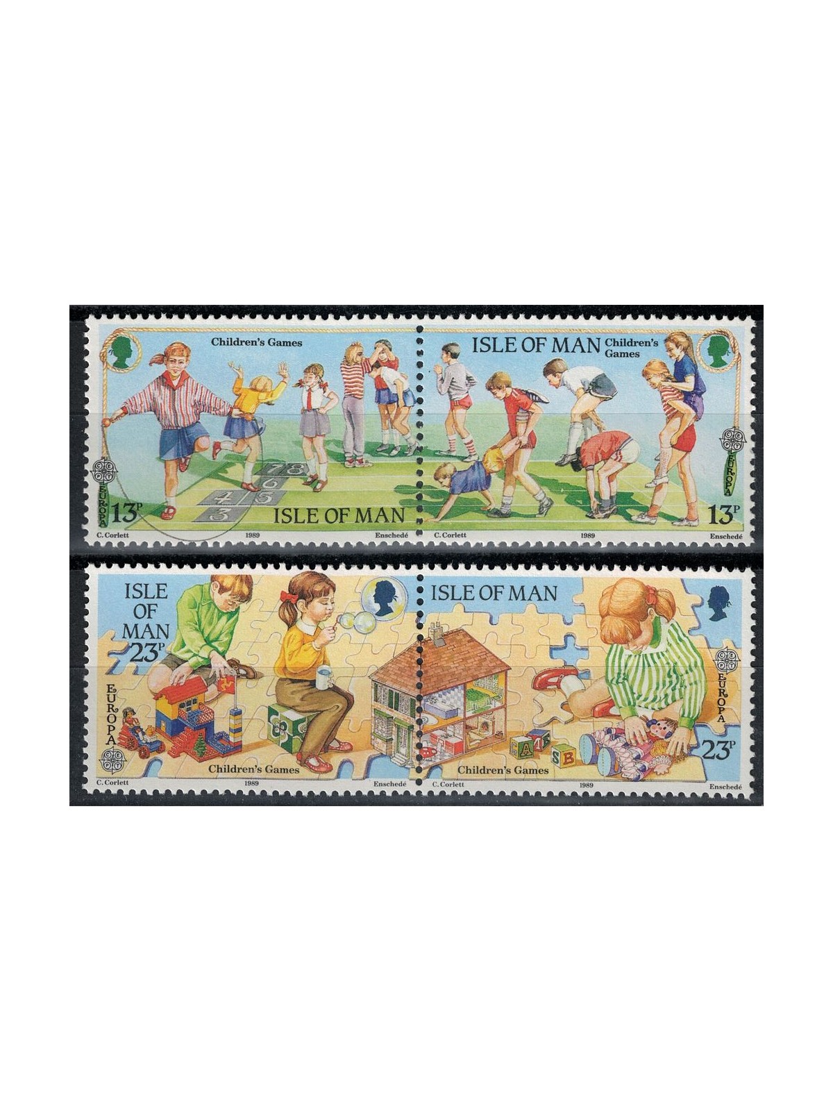 MAN 1989 Europa 4v MNH**