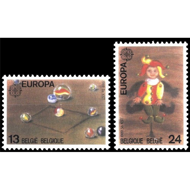 BELGIUM 1989 Europe 2v MNH**
