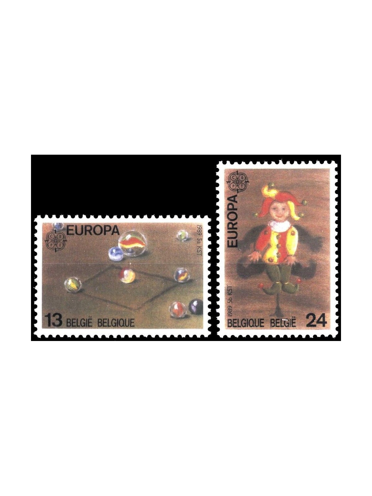 BELGIUM 1989 Europe 2v MNH**