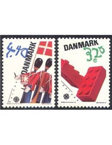 DANIMARCA 1989 Europa 2v MNH**