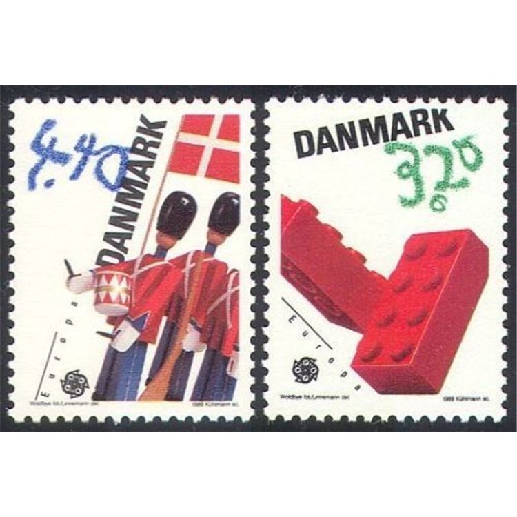 DANIMARCA 1989 Europa 2v MNH**