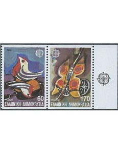 GREECE 1989 Europe (from booklet) 2v MNH**